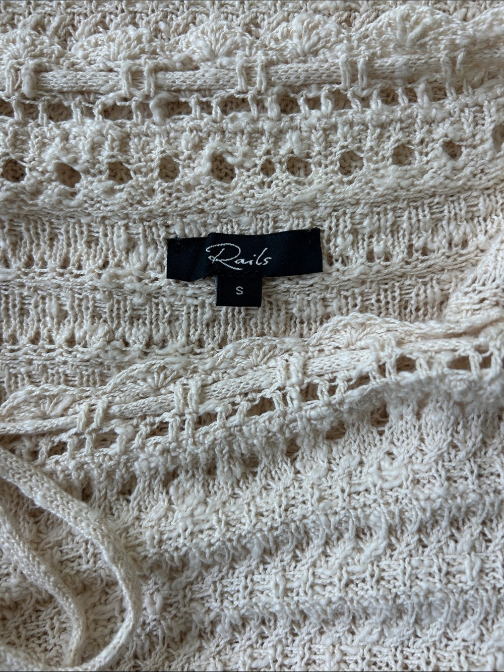 RAILS-Sydney Cream Crochet Midi Skirt - Picture 7 of 9
